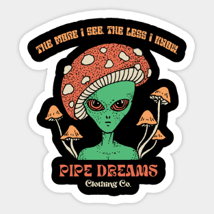 Alien Shroomhead Sticker